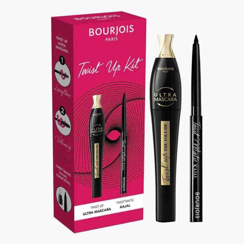 Bourjois Twistup Ultra Mascara & Twist Matic Kajal | Volumizing Mascara & Smooth Kajal