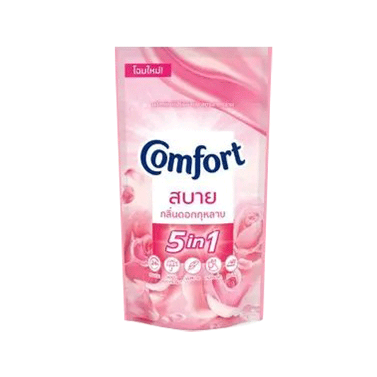 Comfort Fabric Softener 5-in-1 Pink Rose Scent 500ml Pouch – Imported from Thailand