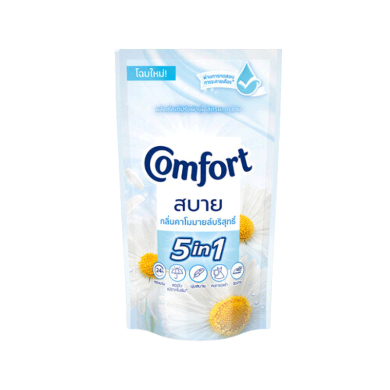Comfort Fabric Softener 5-in-1 Chamomile Scent 500ml Pouch – Imported from Thailand