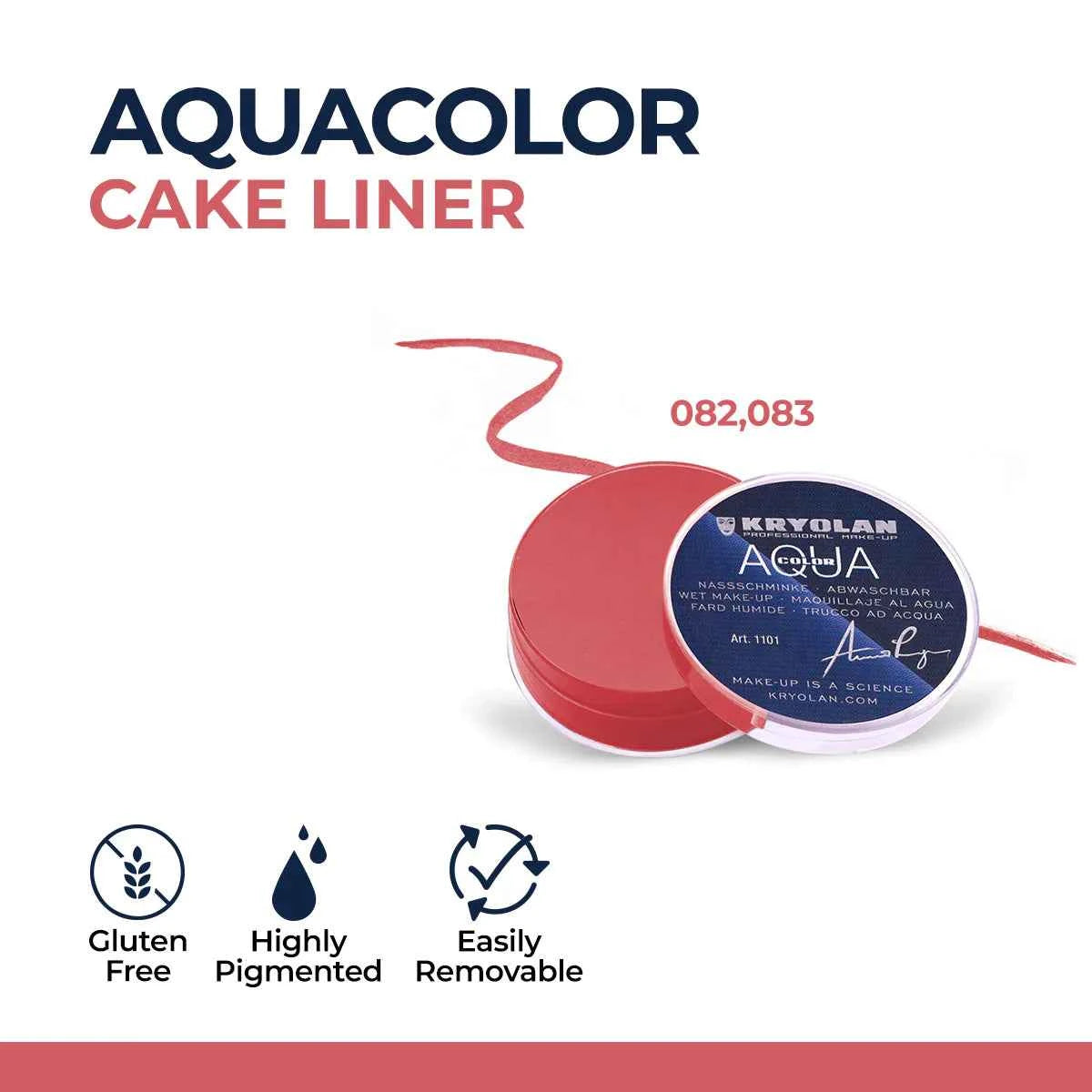 Kryolan Aquacolor Professional Water-Activated Cake Eyeliner