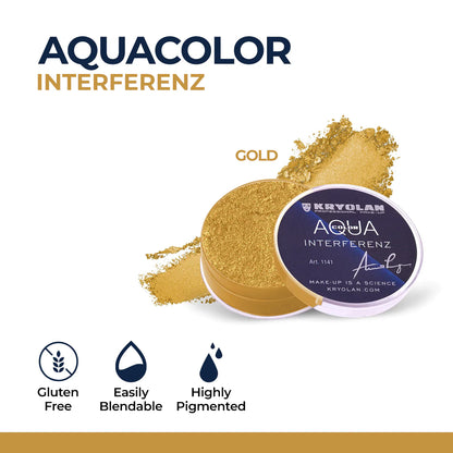 Kryolan Aquacolor Interferenz Face & Body Paint – Professional Water-Based Makeup