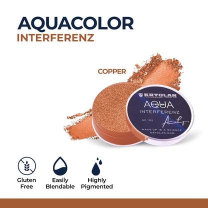 Kryolan Aquacolor Interferenz Face & Body Paint – Professional Water-Based Makeup