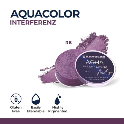Kryolan Aquacolor Interferenz Face & Body Paint – Professional Water-Based Makeup