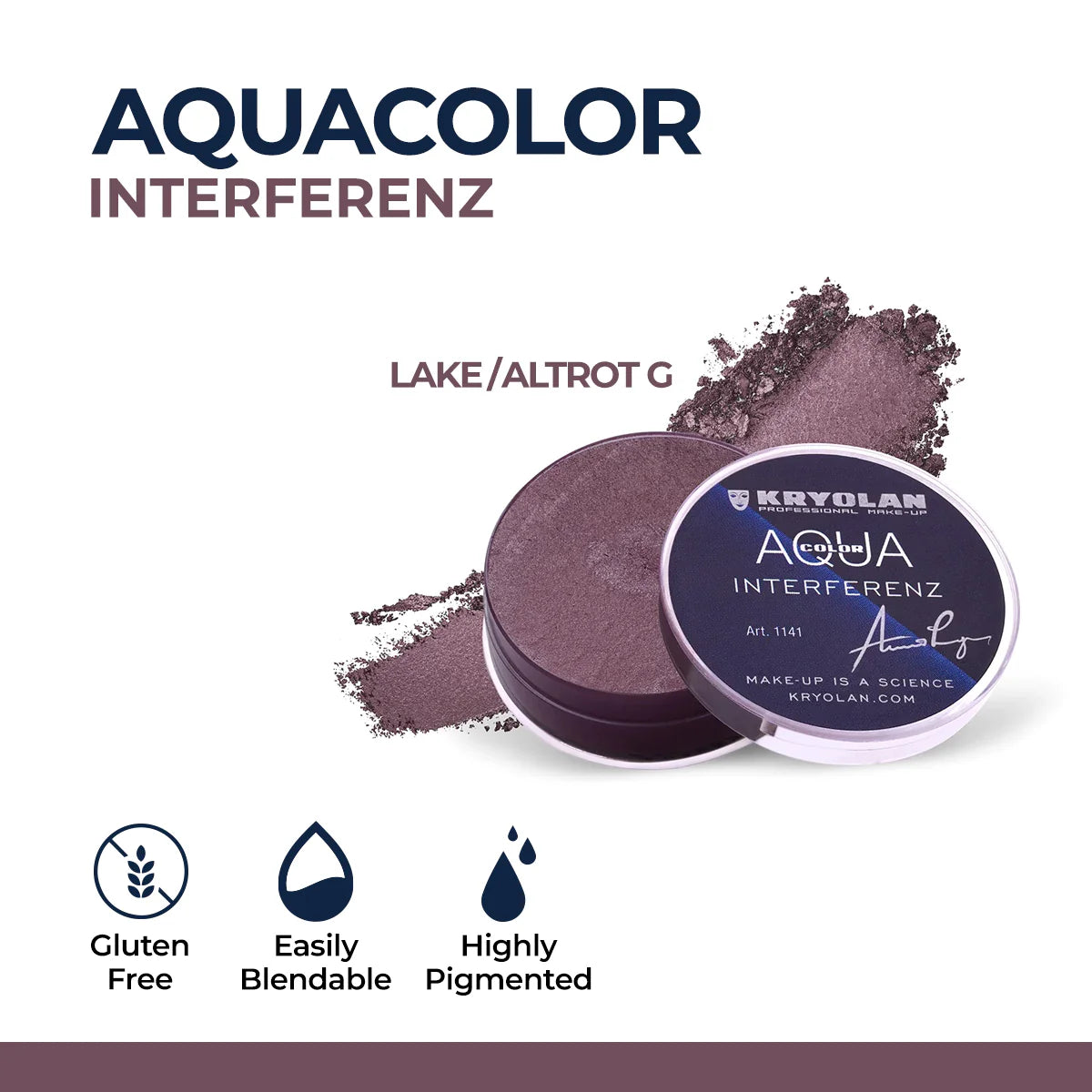 Kryolan Aquacolor Interferenz Face & Body Paint – Professional Water-Based Makeup