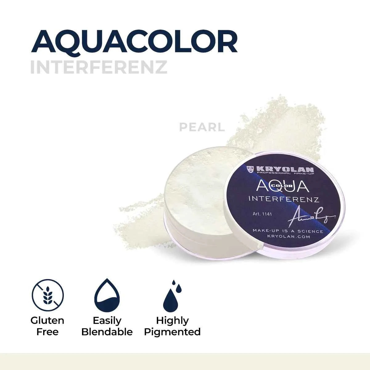 Kryolan Aquacolor Interferenz Face & Body Paint – Professional Water-Based Makeup