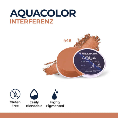 Kryolan Aquacolor Interferenz Face & Body Paint – Professional Water-Based Makeup