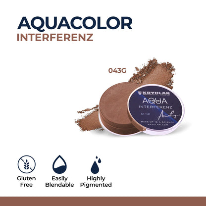 Kryolan Aquacolor Interferenz Face & Body Paint – Professional Water-Based Makeup