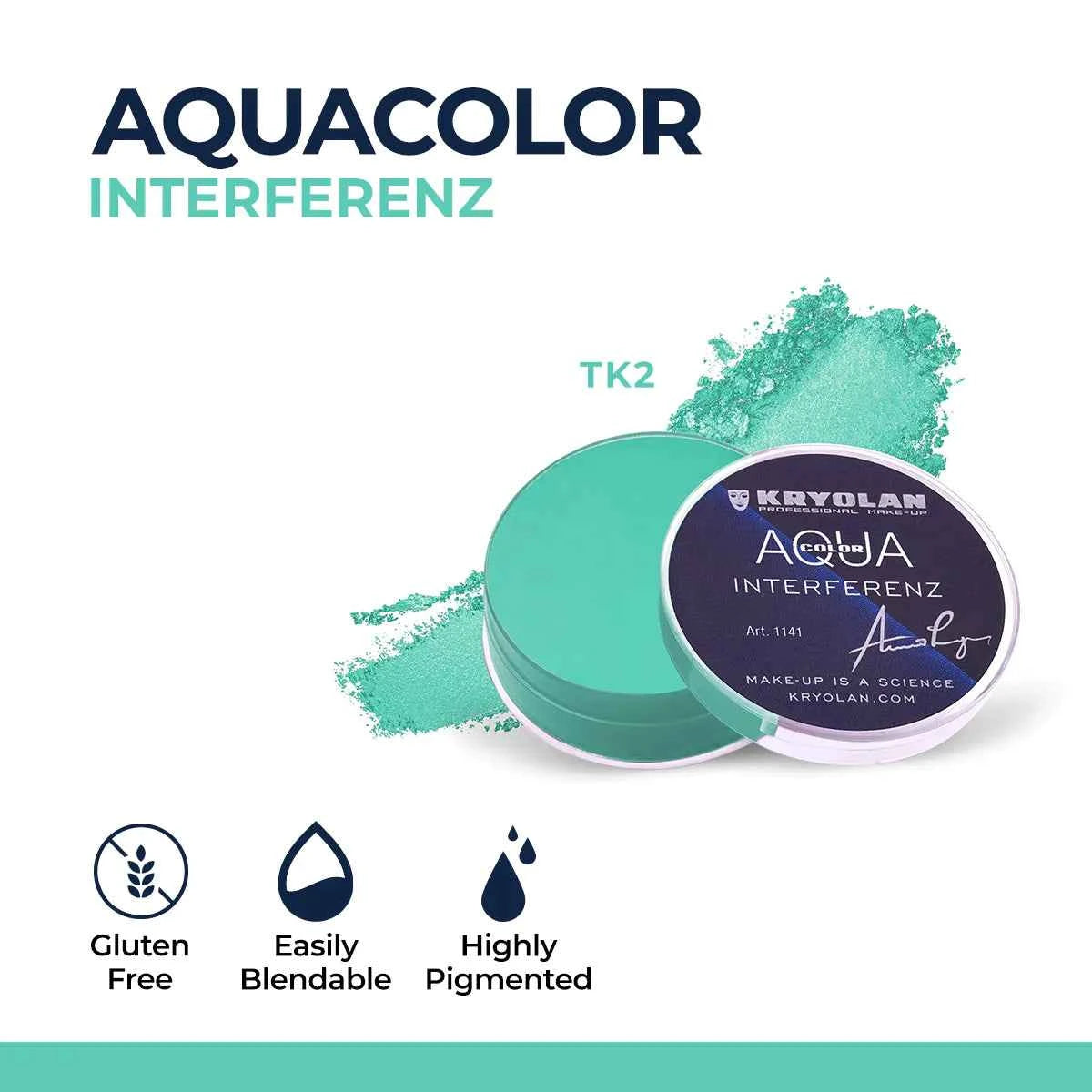 Kryolan Aquacolor Interferenz Face & Body Paint – Professional Water-Based Makeup