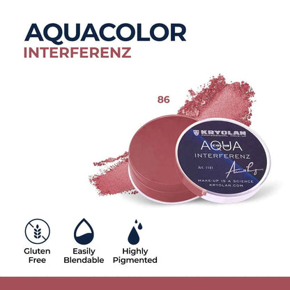 Kryolan Aquacolor Interferenz Face & Body Paint – Professional Water-Based Makeup