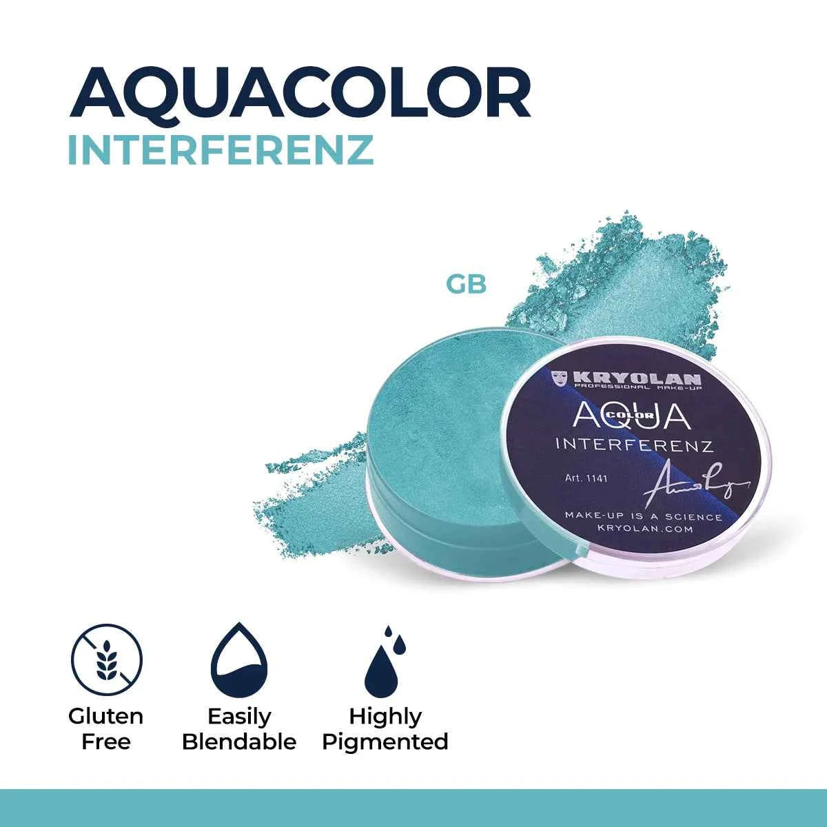 Kryolan Aquacolor Interferenz Face & Body Paint – Professional Water-Based Makeup