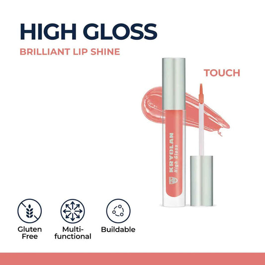 Kryolan High Gloss Brilliant Lip Shine - Non-Sticky, Vitamin E Formula