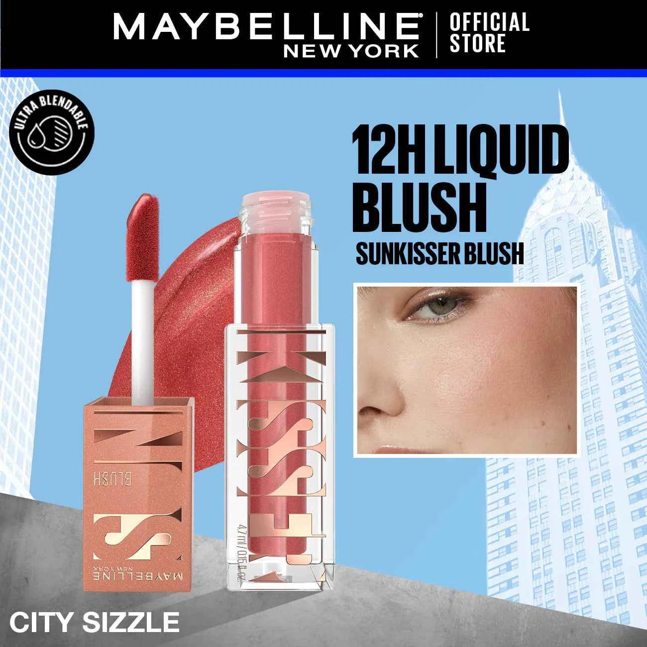 Maybelline - New York Sunkisser Liquid Glow Blush - Original City Sizzle 06