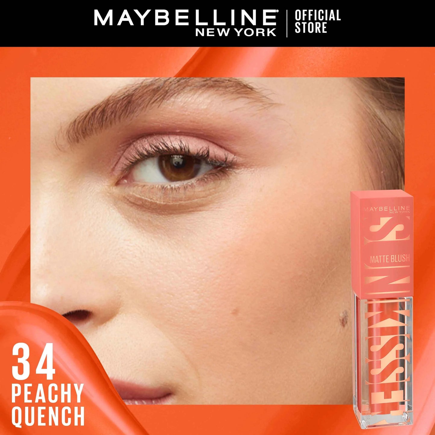 Maybelline - New York Sunkisser Liquid Glow Blush - Matte Peachy Quench 34