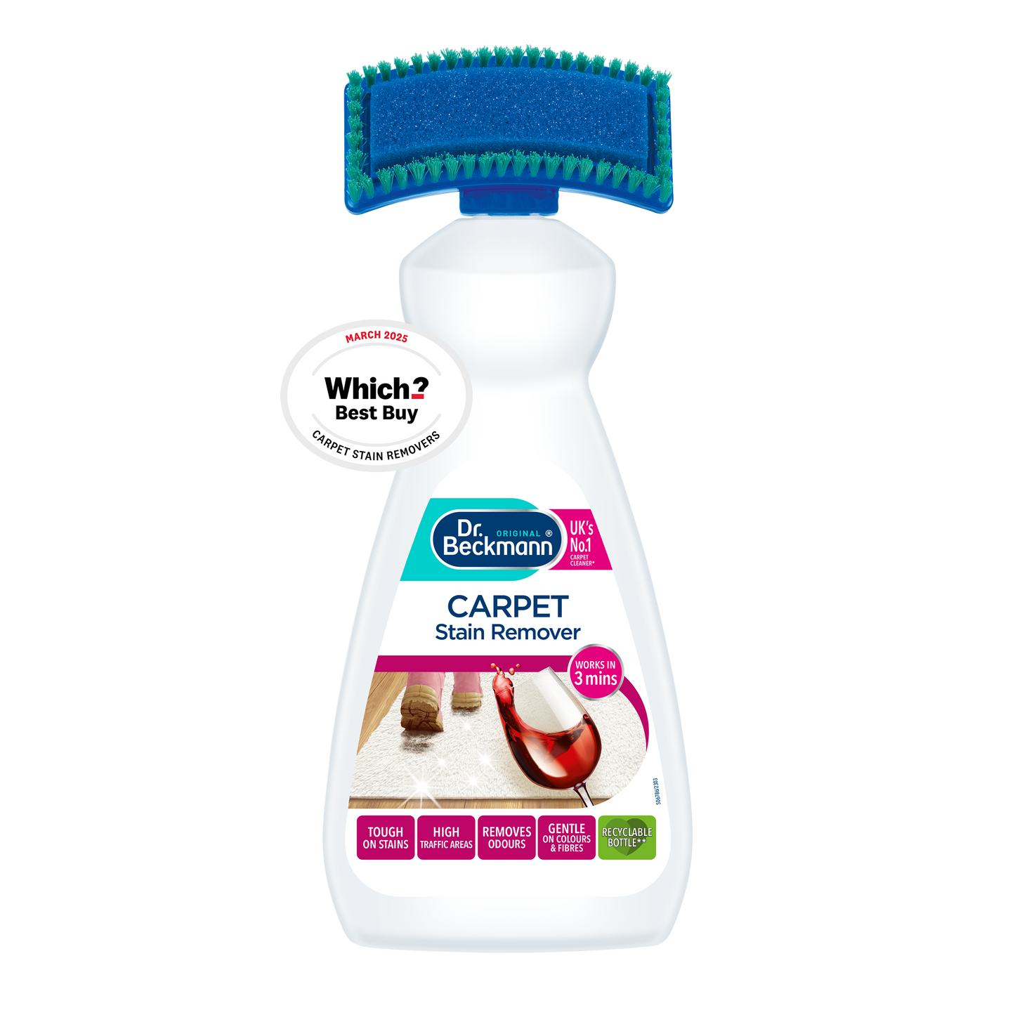 UltraClean Carpet Stain Remover Spray – Professional Strength, Pet & Kid Safe, Enzyme-Powered Odor Eliminator (32 oz)