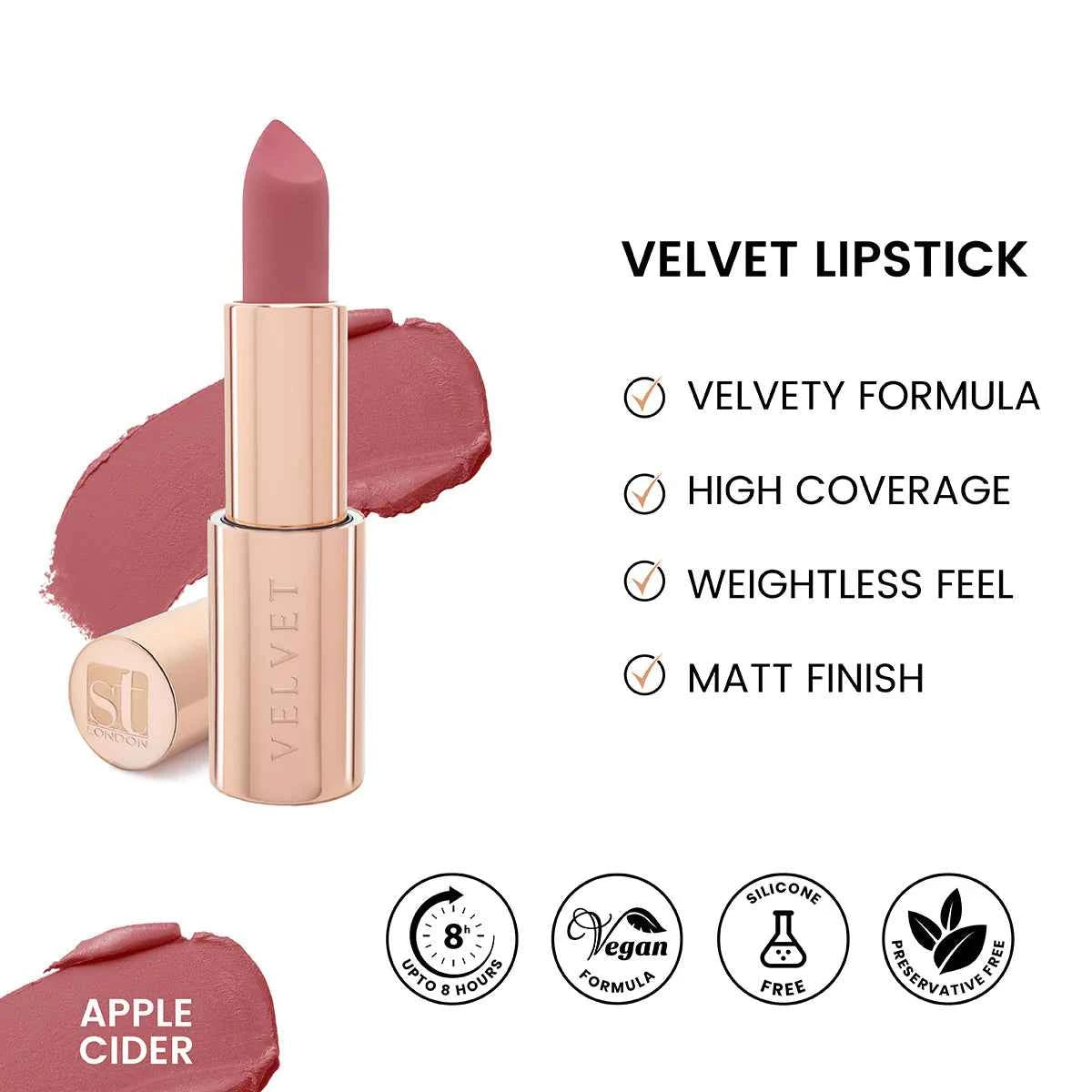 ST London - Velvet Ultra Matt Lipstick - Apple Cider
