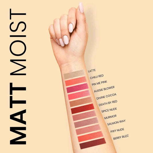 ST London – Matt Moist Long-Lasting Lipstick (Pixy Nude)
