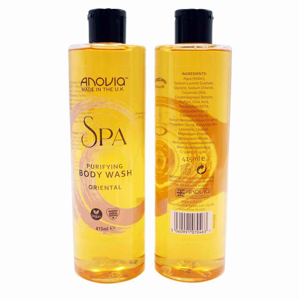 Anovia Spa Oriental Body Wash – Luxurious Moisturizing Shower Gel (Imported from UK, 415ml)