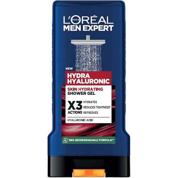 L’Oréal Hydra Hyaluronic Shower Gel 300ml  | Made in UK