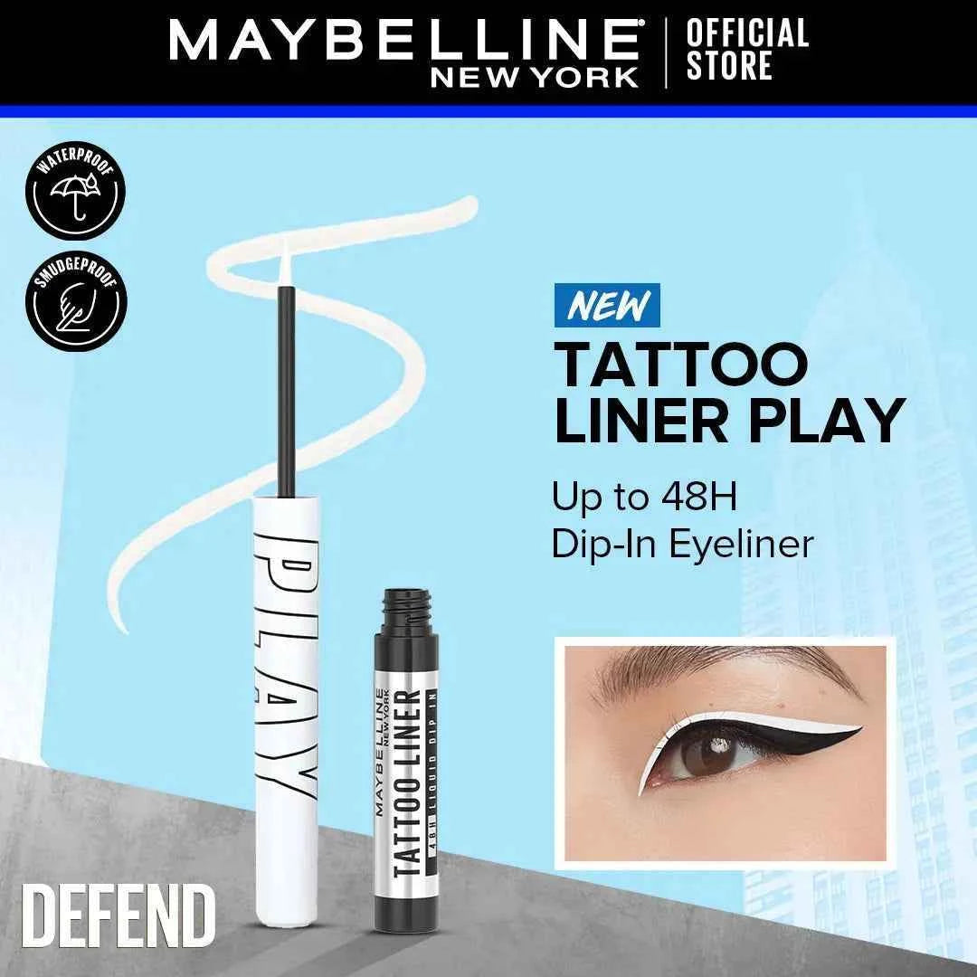 Maybelline Tattoo Liner Play Dip-In Eyeliner – Defend | Long-Lasting Waterproof Eyeliner