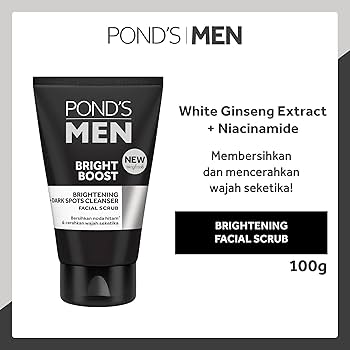 Pond’s Men Bright Boost Face Wash – 100g (Imported) | Brightening & Oil Control Cleanser