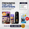 Airway Automatic Air Freshener Machine with Refill+Free Car Air Freshener – Lavender and Chamomile | Flower Based Fragrance