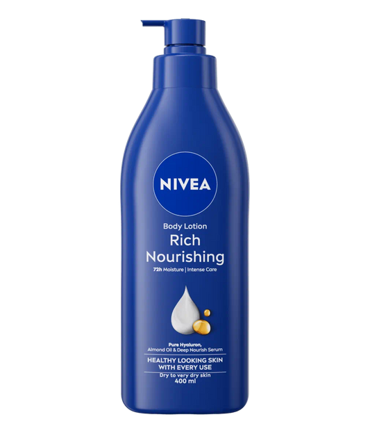 Nivea Body Lotion – Rich Nourishing 400ml (Made in Europe) | Deep Moisture & Soft Skin