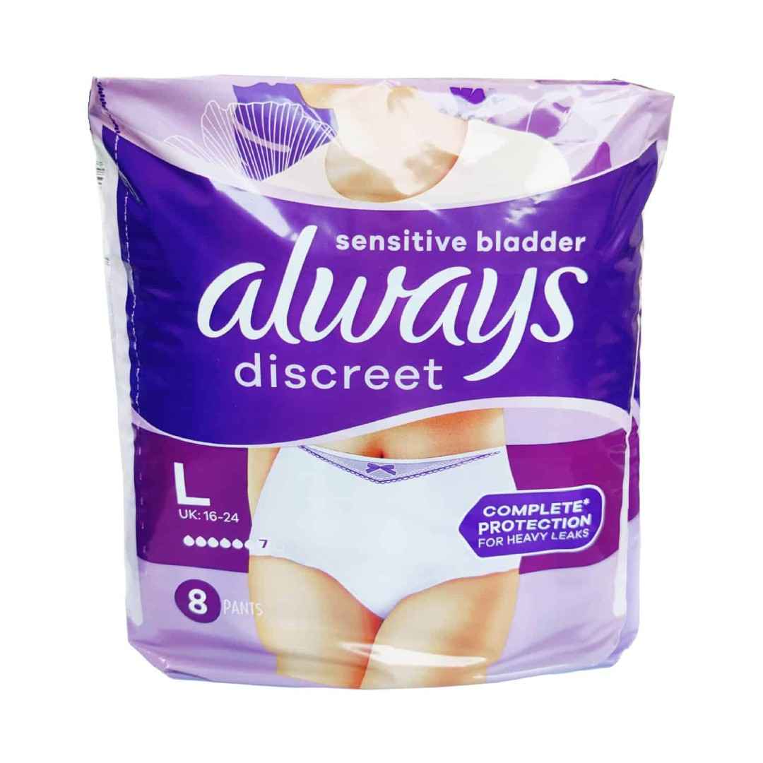 Always Discreet - Pants (Underware) - M (9's), L (8's), XL (7's)