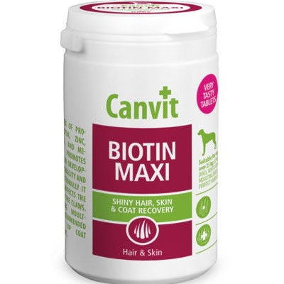 Canvit Biotin Maxi Tablets For Medium And Large Dogs.