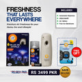 Airway Automatic Air Freshener Machine with Refill+Free Car Air Refreshener– Blue De World | Perfume Based Fragrance