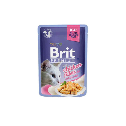 Brit Premium - Jelly - with Chicken Fillets for Adult Cats - 85g