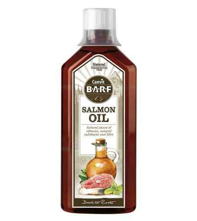 Canvit BARF Salmon Oil 500ml – Omega-3 Supplement for Dogs & Cats | Skin, Coat & Joint Support