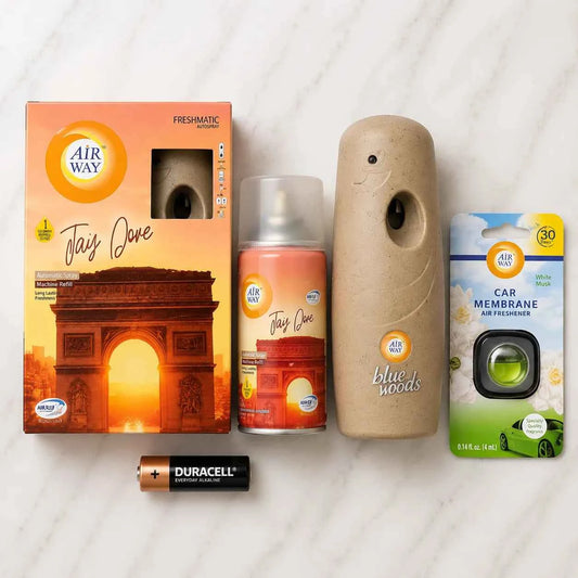 Airway Automatic Air Freshener Machine with Free Car Air Freshener & Refill – Jay Dove Fragrance