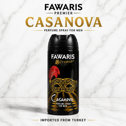 Fawaris Premier Body Spray 4-Pack for Men |150 ml