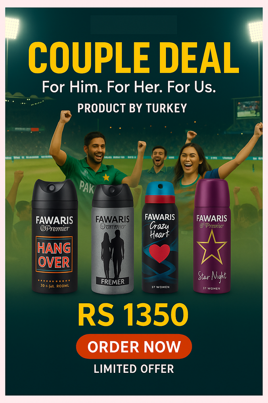 "FAWARIS Premier Couple Gift Set for Him & Her – Premium Hang Over & Stay Night Duo | Romantic Turkish Luxury | Limited Edition"