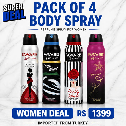 "Fawaris Premier Deal for Women | 4-in-1 Luxury Perfume Set | Cleopatra Collection | Affordable Fragrance Gift – Ukbayl