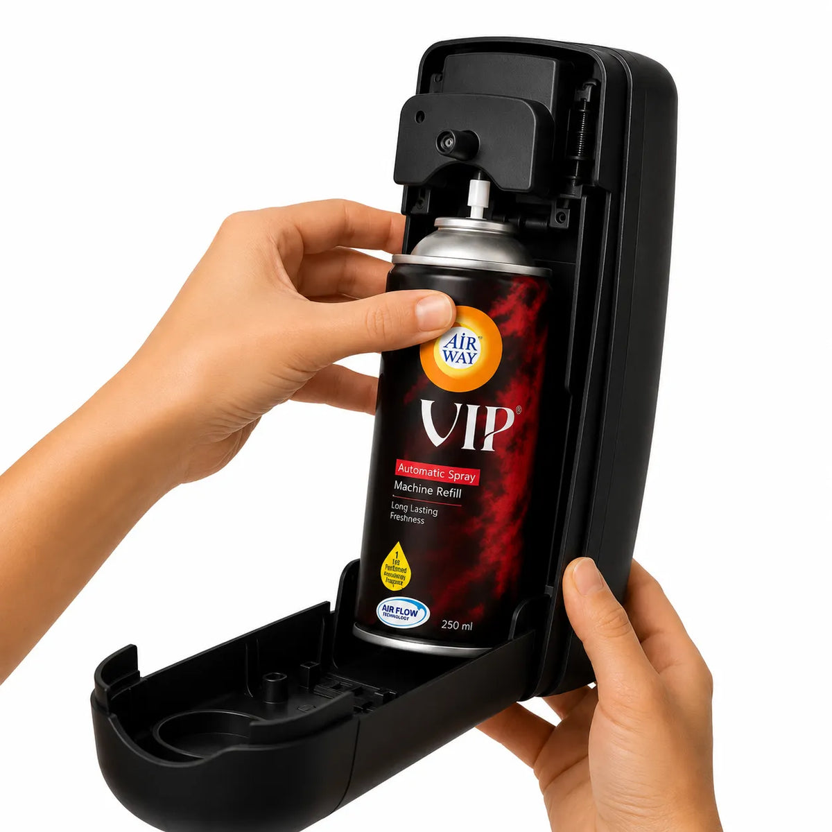Airway Automatic Air Freshener Machine with Refill+Free Car Air Refreshener  VIP Edition | Perfume Based Fragrance