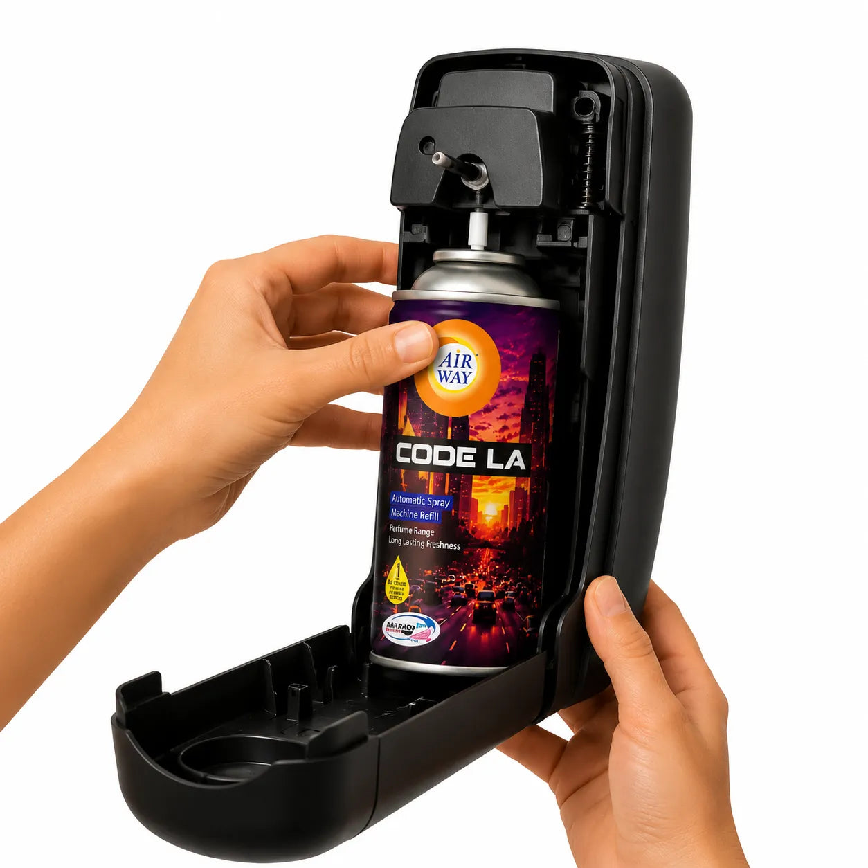 Airway Automatic Air Freshener Machine with Refill+Free Car Air Refreshener- Code LA | Perfume Based Fragrance