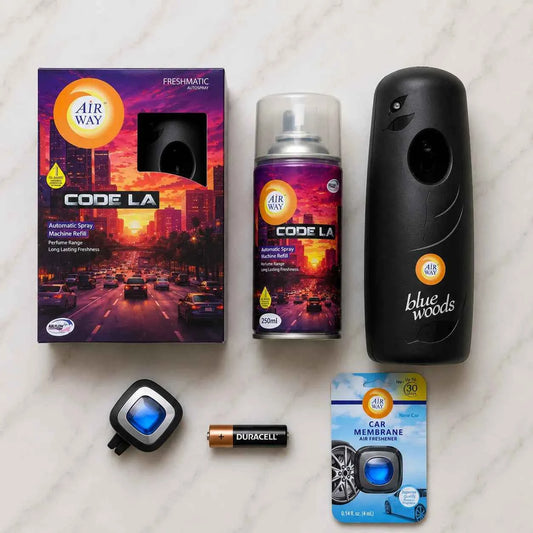 Airway Automatic Air Freshener Machine with Free Car Air Freshener & Refill –