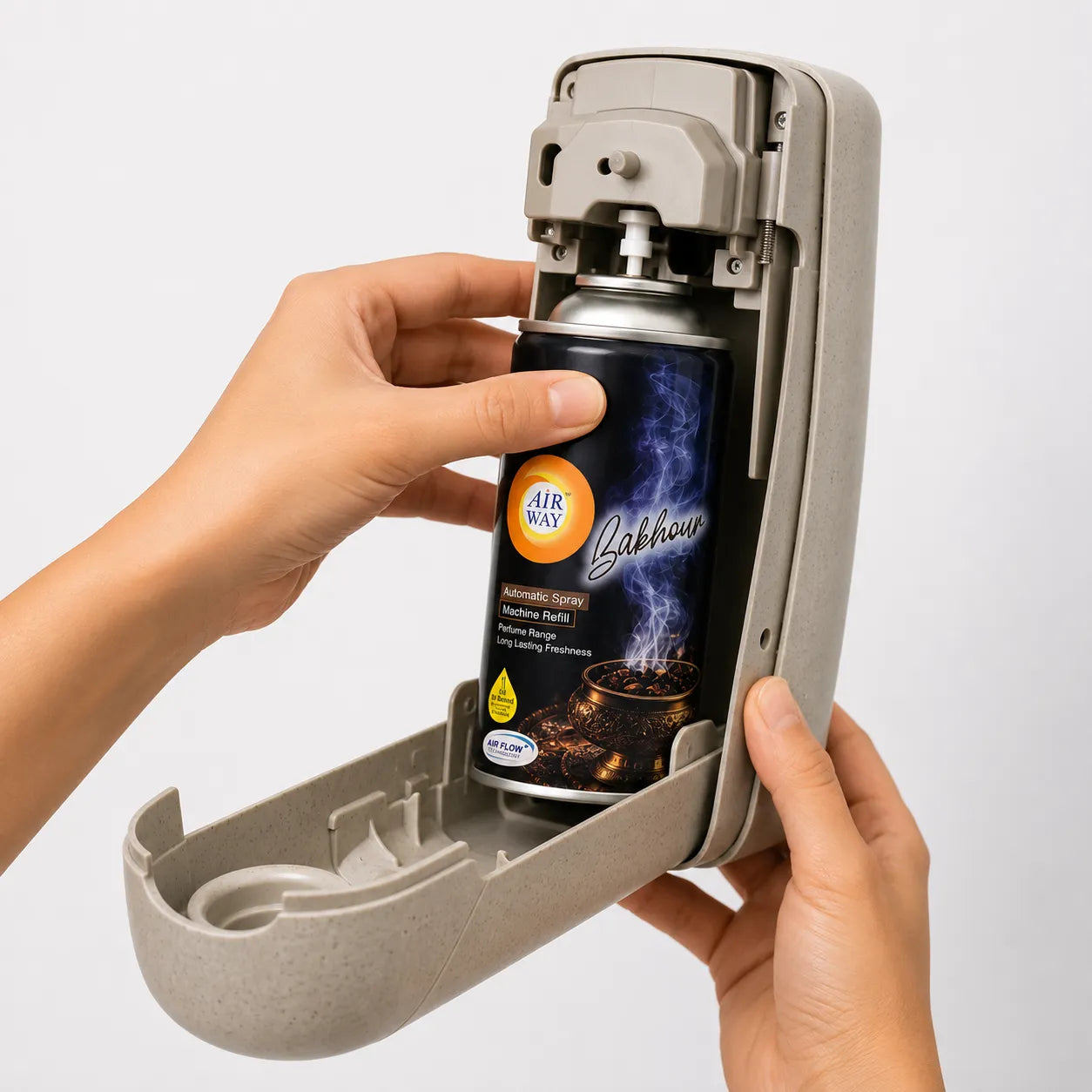 Airway Automatic Air Freshener Machine with Free Car Air Freshener & Refill – Bakhour