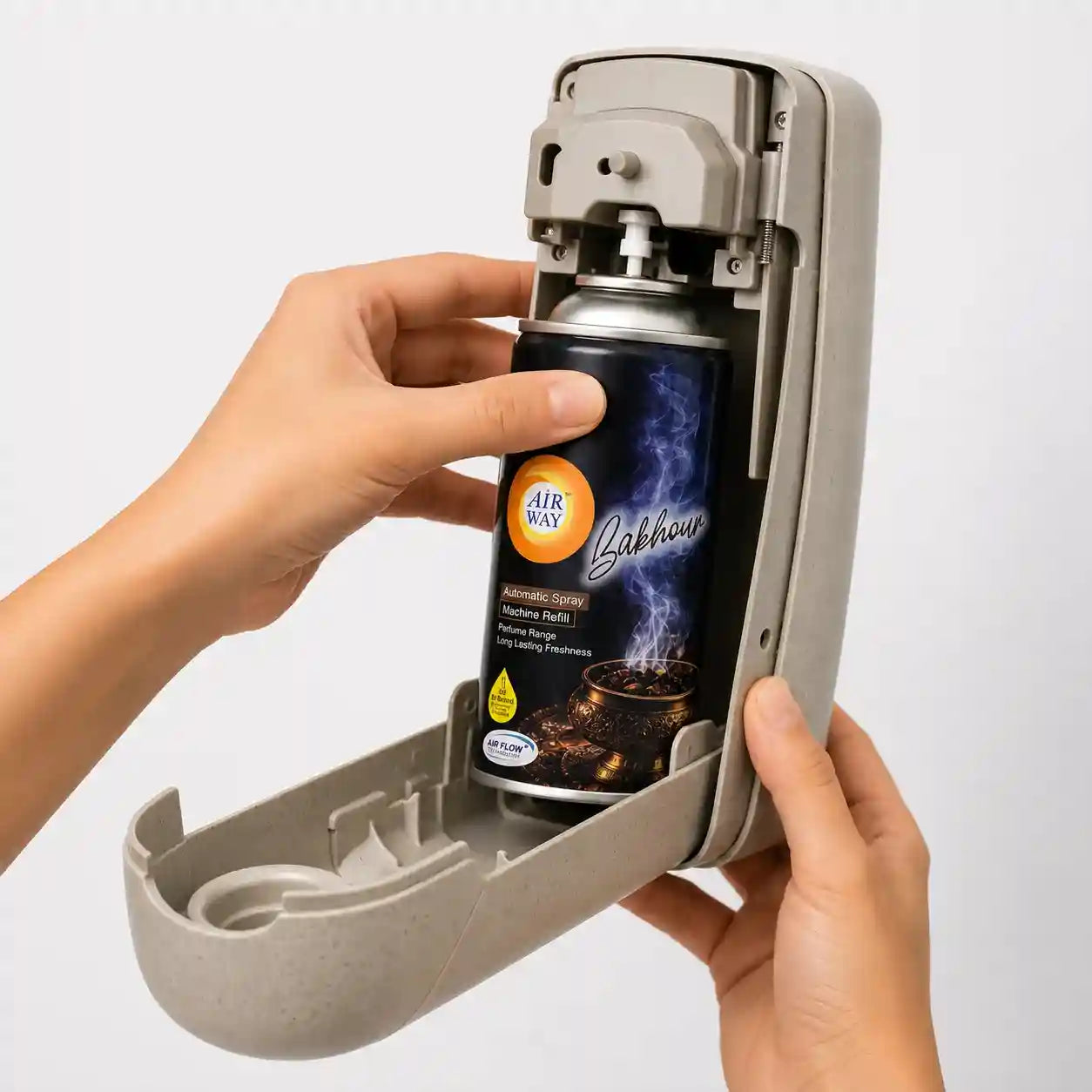 Airway Automatic Air Freshener Machine with Refill+Free Car Air Freshener  Bakhour | Oil Based Fragrance