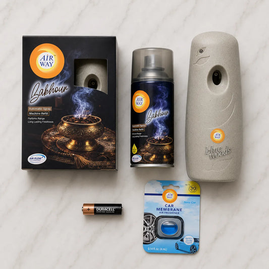 Airway Automatic Air Freshener Machine with Free Car Air Freshener & Refill – Bakhour