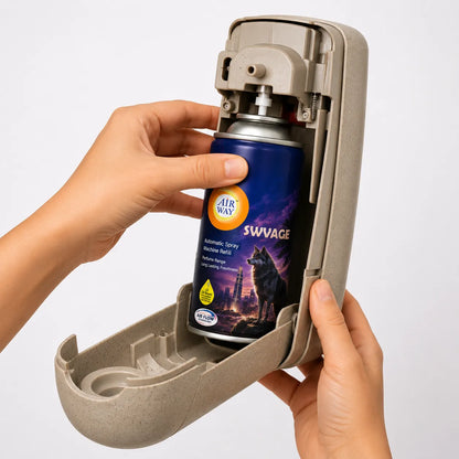 Airway Automatic Air Freshener Machine with Refill+Free Car Air Freshener Swvage | Perfume Based Fragrance