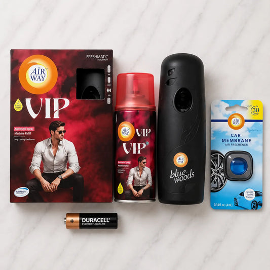 Airway Automatic Air Freshener Machine with Free Car Air Freshener & Refill – VIP Edition