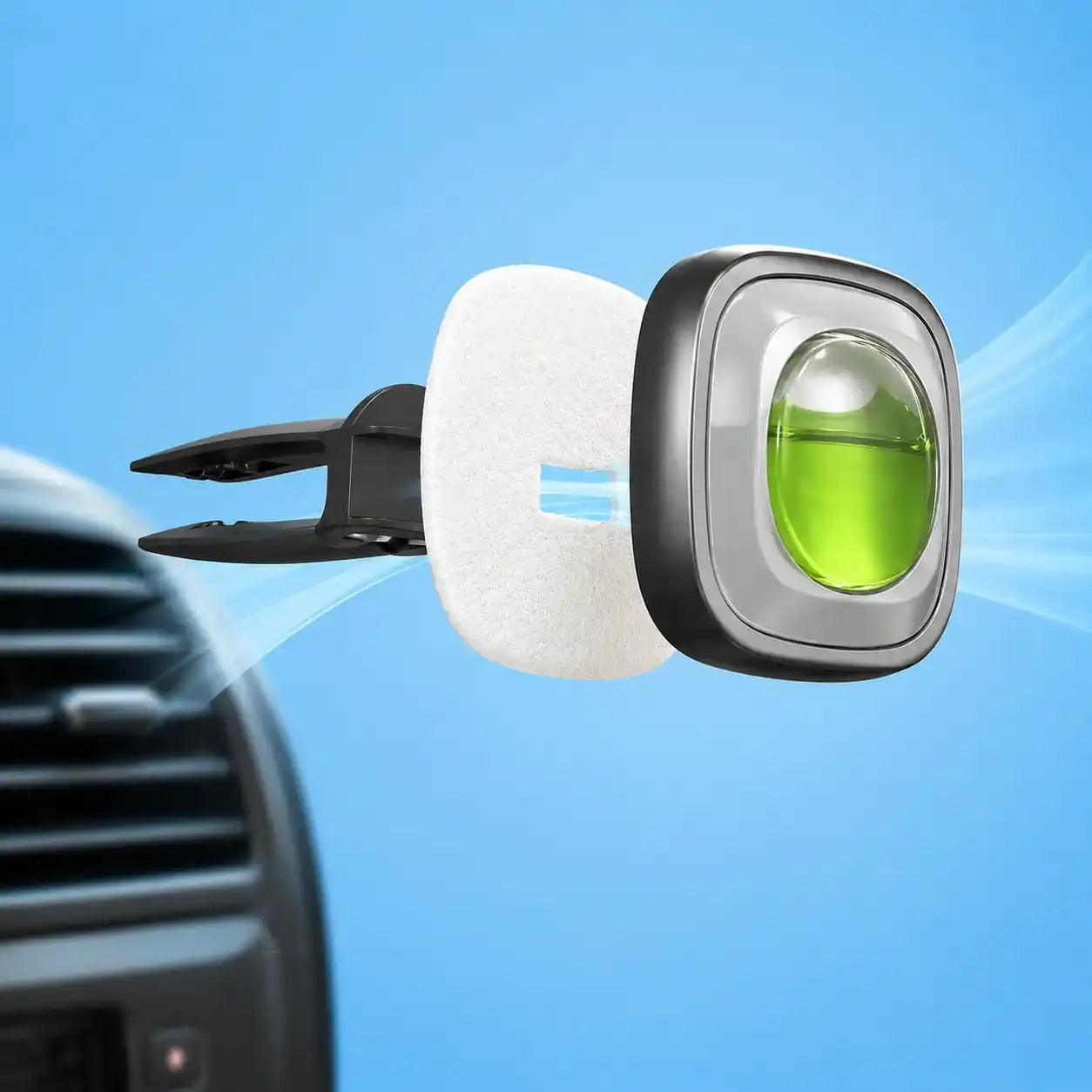 AirWay Car Membrane Air Freshener – White Musk Scent | 1 Pack (2 pcs) | Made in Europe