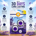 AirWay Car Vent Clip Air Freshener – Lush Lavender Scent (Made in Europe) – 1 Pack (2 Pcs) | Lasts Up to 30 Days Each