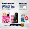 Airway Automatic Air Freshener Machine with Refill+Free Car Air Freshener – Delicate Lily | Flower Based Fragrance