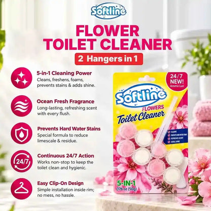 Softline 5 in 1 Automatic Toilet Cleaner Hangers (50g)
