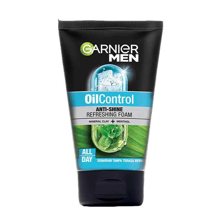 Garnier Men Oil Control Anti-Shine Refreshing Foam, 100ml - Ukbay