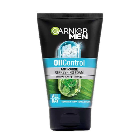 Garnier Men Oil Control Anti-Shine Refreshing Foam, 100ml - Ukbay