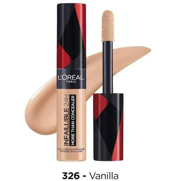 L’Oréal Paris Infallible Concealer – Flawless Coverage – Shades 326 / 327 / 350 – Made by Paris